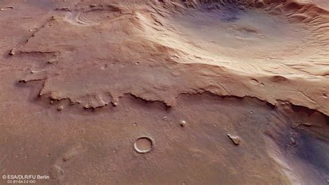 ESA Mars Express Spies A Nameless And Ancient Impact Crater