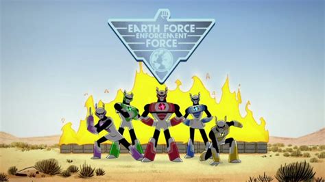 Earth Force Enforcement Force With Power Rangers In Space Theme Youtube