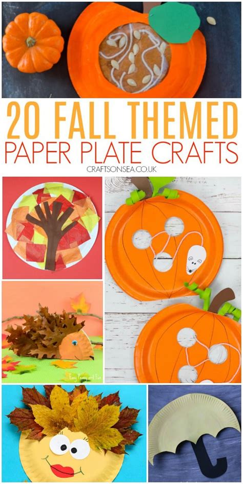 20 Easy And Fun Autumn Paper Plate Crafts Fall Festival Crafts Paper