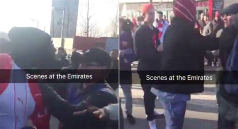 Video Shows Arsenal Fans Fighting After Watford Defeat Outside Emirates