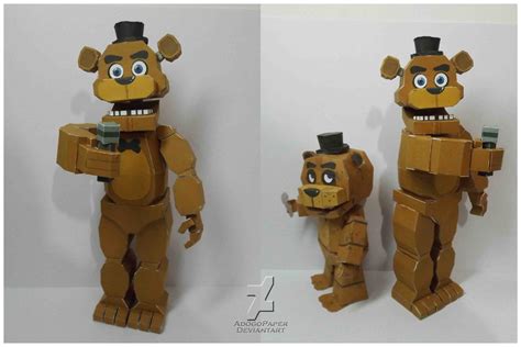 Five Nights At Freddys Freddy Fazbear Papercraft By Adogopaper On