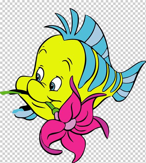 The Little Mermaid Plunder Flounder Fish Cartoon Cartoon Fish