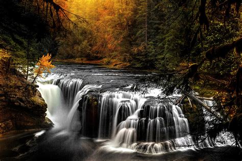 Lower Lewis Falls Autumn Photograph By Wes And Dotty Weber Fine Art