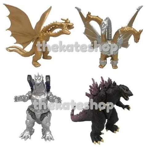 Godzilla King Ghidorah Mecha Godzilla Mini Figures 4pcs Set Lazada Ph