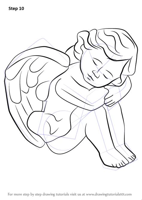 Learn How To Draw A Baby Angel Angels Step By Step Drawing Tutorials