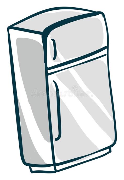 Refrigerator Vector Or Color Illustration Stock Vector Illustration