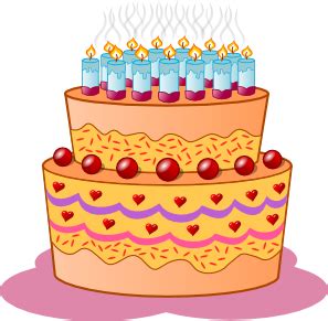 Birthday cake tart happy birthday to you, birthday png. Birthday Cake Clip Art at Clker.com - vector clip art ...
