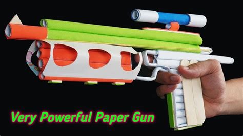 How To Make Paper Gun Without Glue Origami How To Make A Paper Gun