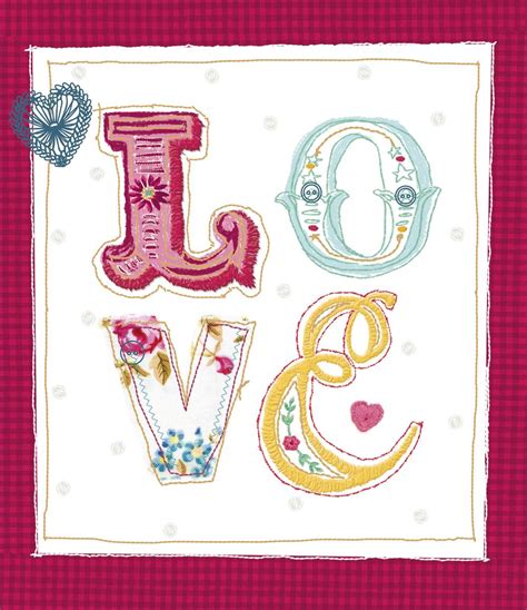 Love Beautifully Embellished Valentines Day Card Cards