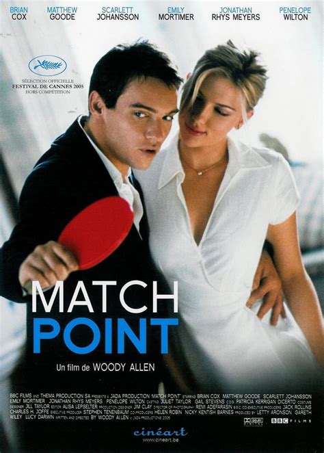 Woody allen serves up a dramatic ace in this engrossing tale of a former tennis pro who worms his way into the life of a wealthy family. Match Point, Woody Allen - À voir et à manger