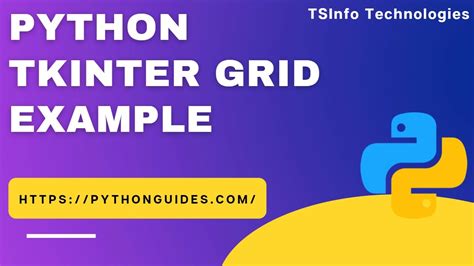 Python Tkinter Grid Example Grid Method In Python Tkinter Youtube