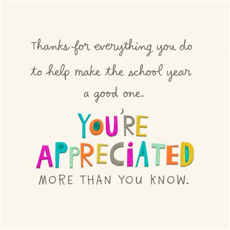 Our School Is Lucky To Have You Thank You Card Greeting Cards