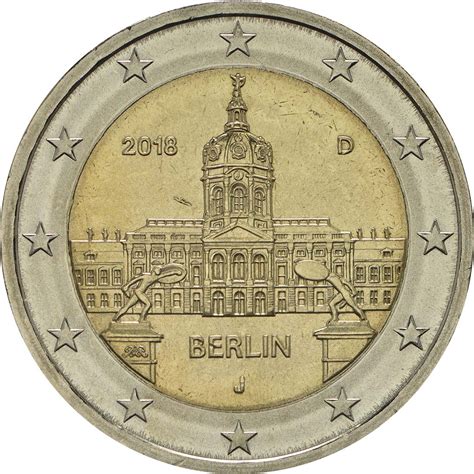 Deutschland 2 Euro Berlin Schloss Charlottenburg 2018 J Kuni Bfr 4 Euro