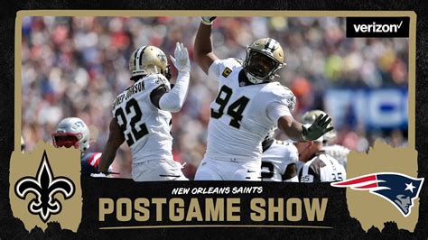 Live Saints Patriots Postgame Show Week 3 2021 Nfl Youtube