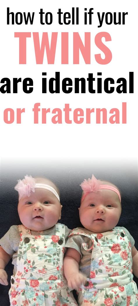 How To Tell If Twins Are Identical Or Fraternal In 2020 Twin Mom