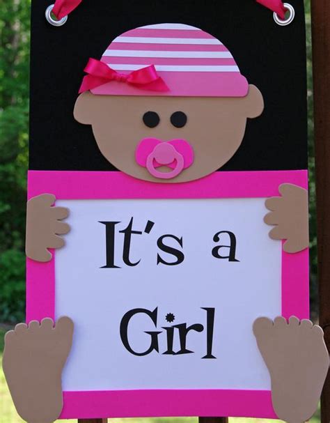Baby shower wishes a baby shower is all about the fun of getting together, making a fuss over mom and showering her with all the cute gifts she and baby are going to need. Items similar to It's a Girl Door Sign - Welcome Baby ...