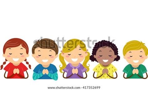 8116 Children Praying Cartoon Images Stock Photos And Vectors