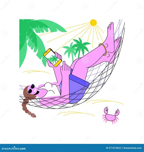 Beach Relax Isolated Cartoon Vector Illustrations Stock Illustration Illustration Of Young