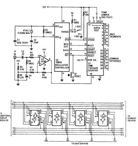 Frequency Counter Circuit Diagram