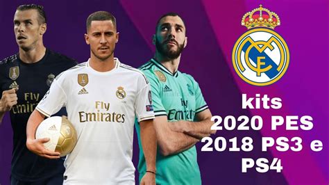 Team kits for pes 2018 teams, manchester united, manchester city, real madrid juventus f.c. Real Madrid kits 2020 PES 2018 PS3 e PS4 - YouTube