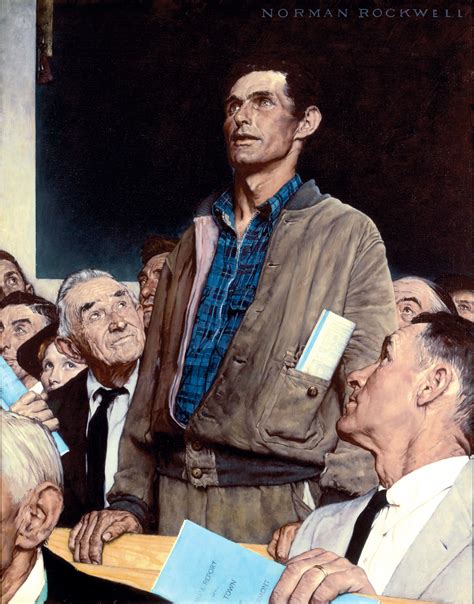 Collections Four Freedoms Norman Rockwell Museum The Home For