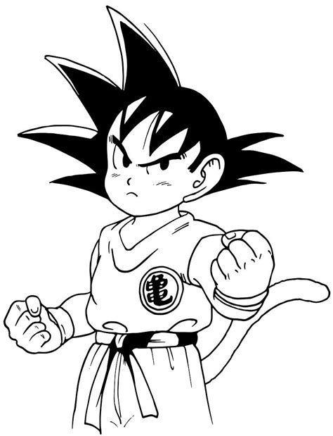 Dibujos Para Colorear De Ninos Goku Para Colorear Images And Photos