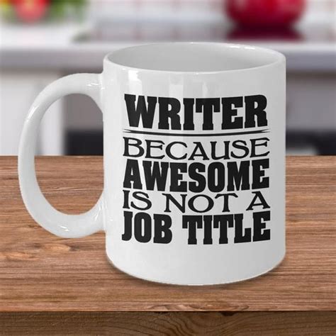 Writers Coffee Mug 15oz White Ceramic Cup Author Ts Etsy