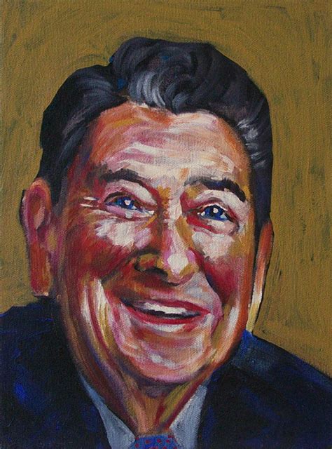 Ronald Reagan Painting By Buffalo Bonker Fine Art America