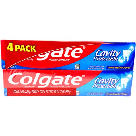 Colgate Cavity Protection Toothpaste With Fluoride Regular Flavor 8oz