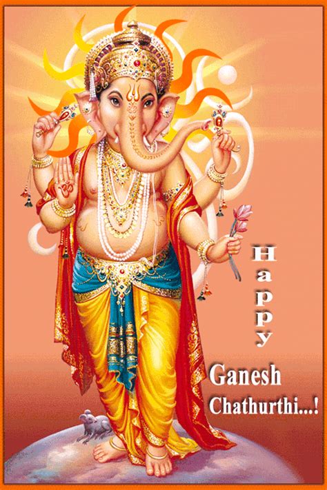 Happy Ganesh Chaturthi Images  Animated  Wallpaper Sticker