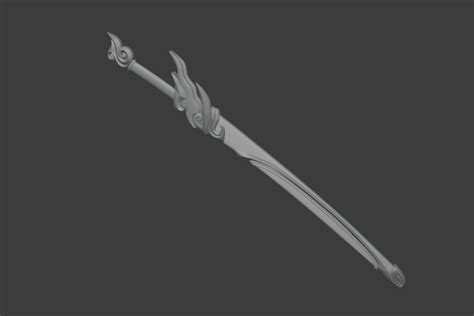 Stl File Yasuo Sword And Sheath League Of Legends・model To Download