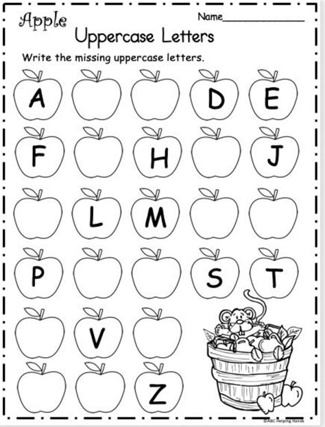 Abc Apples Worksheet Letter Writing Kindergarten Letter Writing