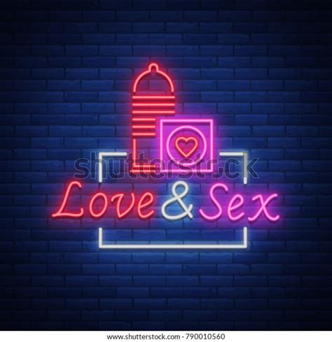 Sex Shop Neon Sign Logo Illustration Stock Illustration 790010560 Shutterstock