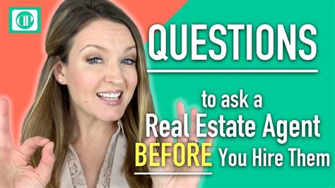 questions to ask a real estate agent when selling a home before you hire them youtube