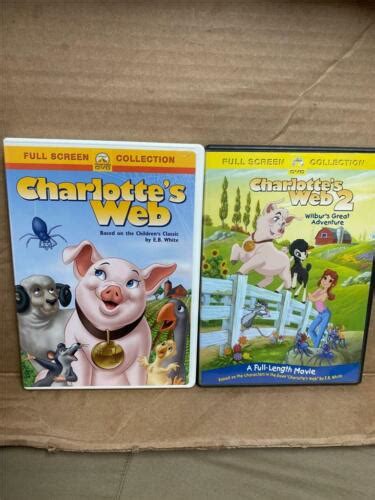 Charlottes Web And Charlottes Web 2 Wilburs Great Adventure Dvds Eb White Ebay