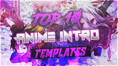 Epic Top 10 Anime Intro Templates Free Download Ae