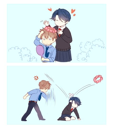 Kashima Yuu And Hori Masayuki Gekkan Shoujo Nozaki Kun Drawn By Mery