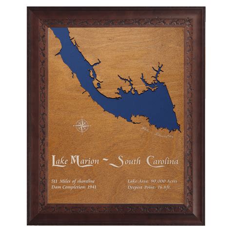Lake Marion South Carolina Custom Crafted Silhouettes