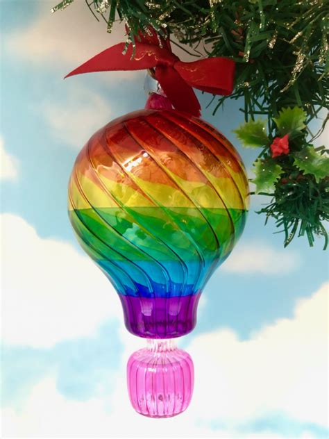 Balloon Ornament Diagonal Rainbow Artifactually