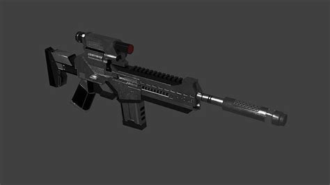 3d Model Ax 7 Assault Rifle Vr Ar Low Poly Cgtrader