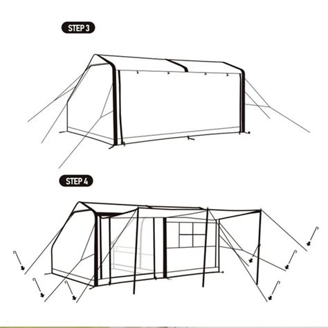 popular factory direct sales outdoor camping 4 season tent house 2 4 people inflatable air tent