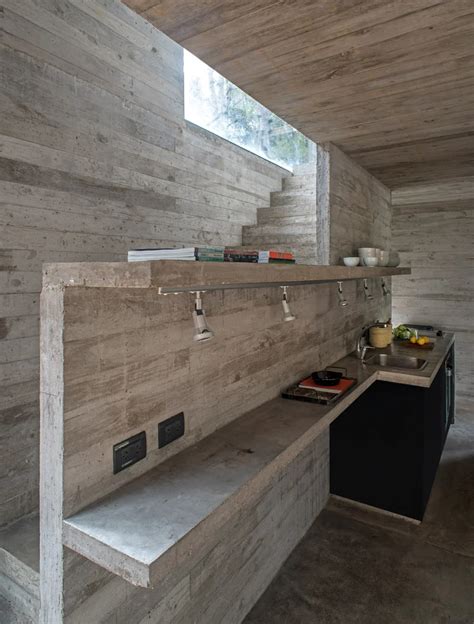 Luciano Kruks Board Marked Concrete Holiday Home Near Buenos Aires