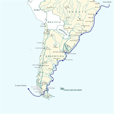 Image Details For Sa Magellan Route 1519 20 Magellan In South America