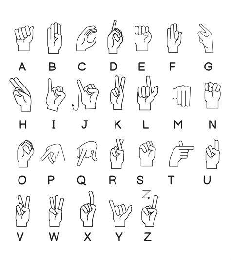 Best Images Of American Sign Language Chart Printable Asl Sign The