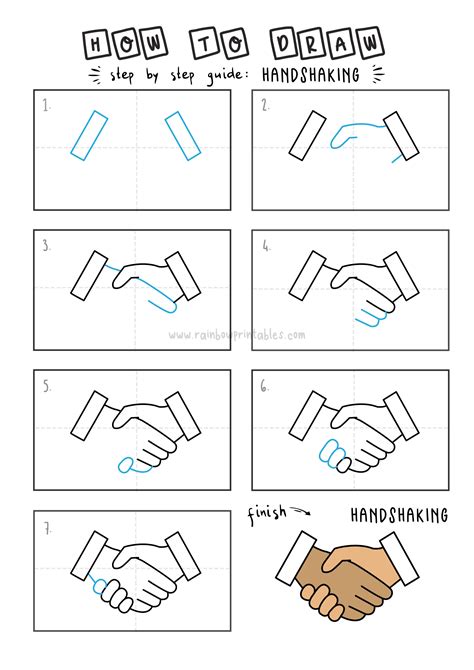 How To Draw People Shaking Hands