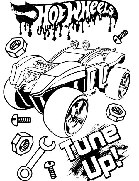 Free Printable Hot Wheels Coloring Pages For Kids