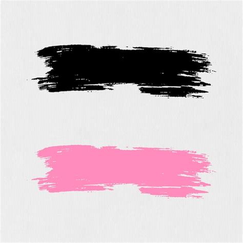 Premium Vector Abstract Pink Watercolor Brush Strokes
