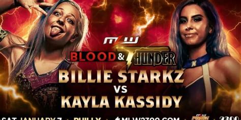 Billie Starkz Vs Kayla Kassidy Added To Mlw Blood And Thunder 2023