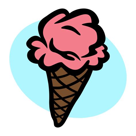 Ice Cream Cone Vector Icon 553766 Vector Art At Vecteezy