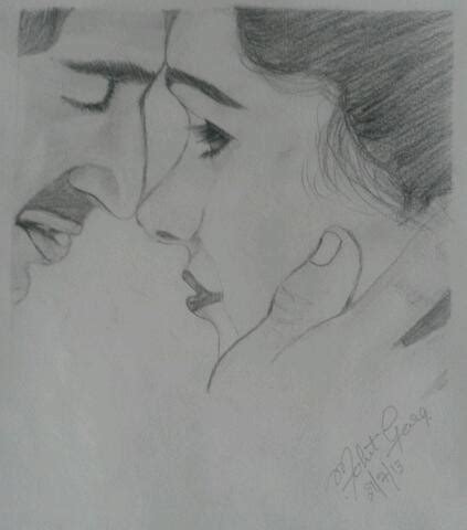 Pencil Sketch Of Love Couples